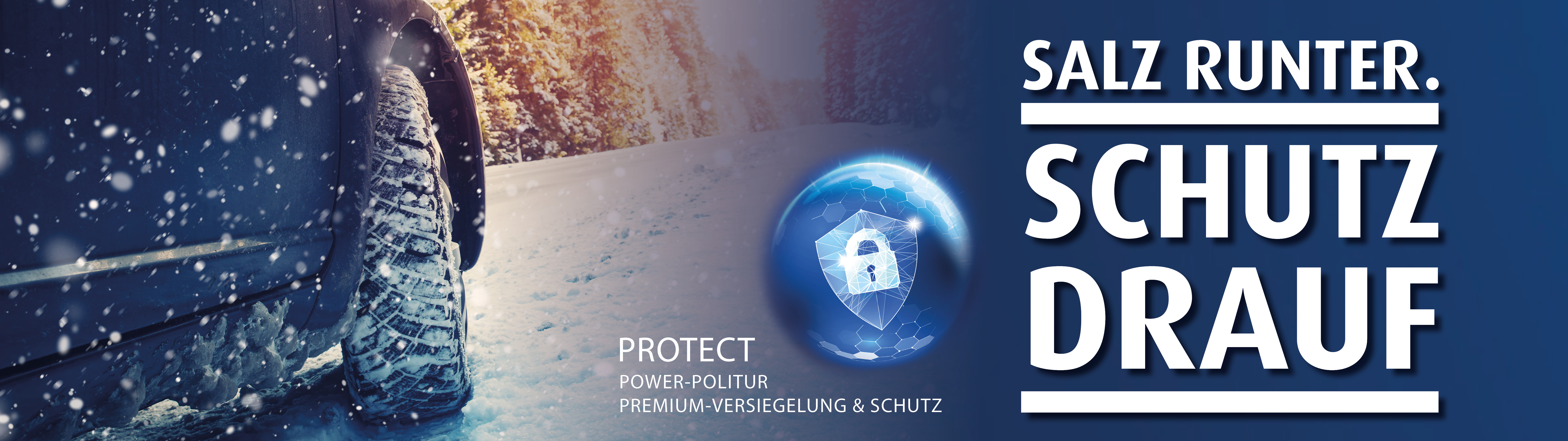 Salz runter - Schutz drauf Waschstraße Schmitt Slider Salzrunter